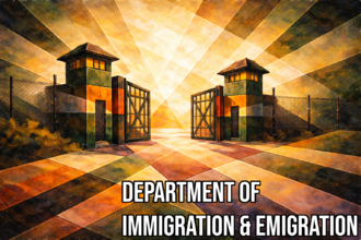Immigration & Emigration flag