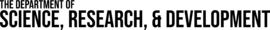 Science, Research, & Development wordmark